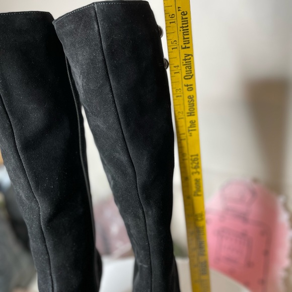 Black suede tall boots from La Canadienne Sz6 - Picture 9 of 16